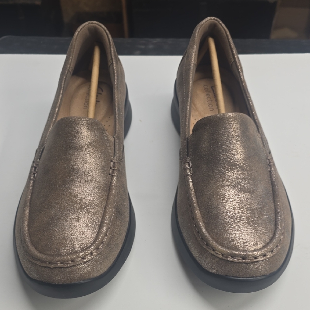 Clarks Women's Bronze Loafers